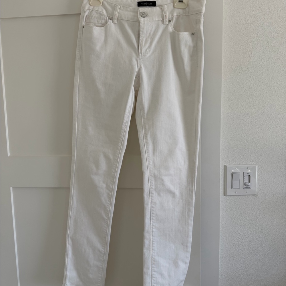 Classic White Straight Leg Women's Jeans